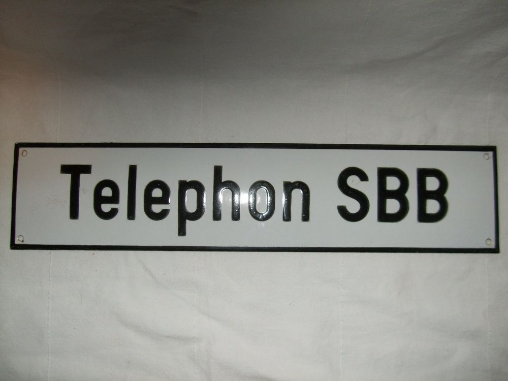 SBB Telephon Emailschild / Kein Blech Schild (Gebraucht) in Heimberg ...