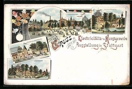 Litho Ganzsache Württemberg P11 D18 /03