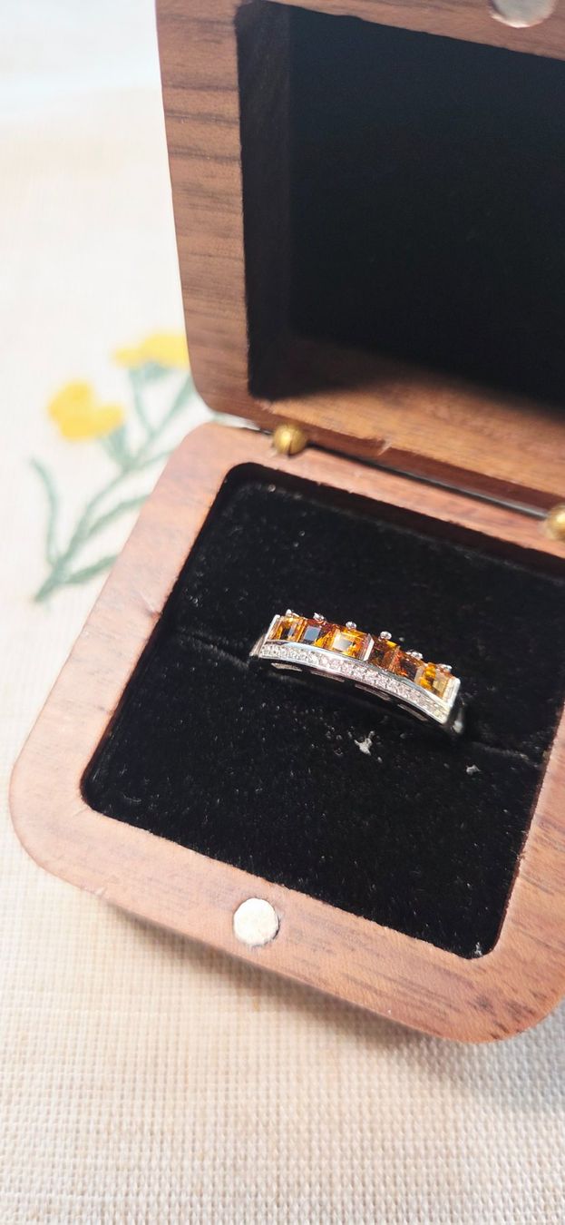 Anelli: NEW - S925 Citrine Ring (Adjustable) – Nuovo (secondo la descrizione) da Zürich venduto da cin_wcf6 4