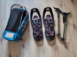 Schneeschuhe TSL Symbioz mit Stöcken und Tasche