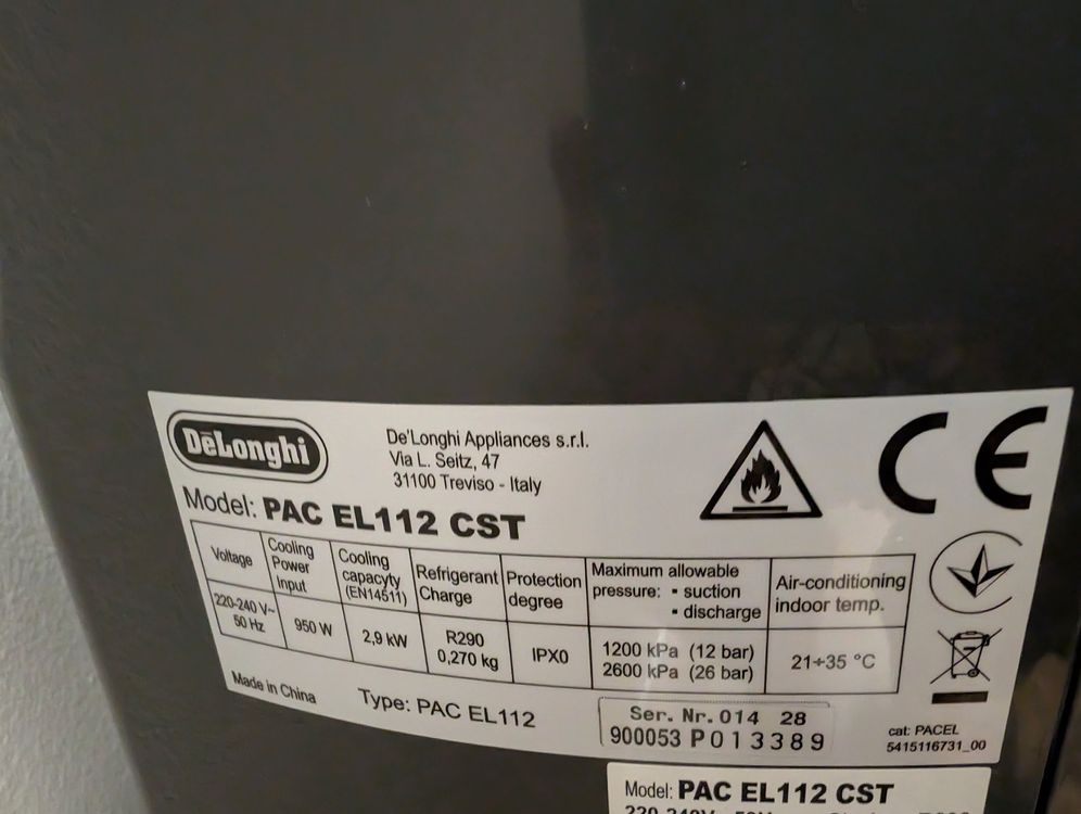 De'Longhi Klimageräte: DeLonghi Klimagerät Pinguino PAC EL112 CST – Neu (gemäss Beschreibung) aus Erlenbach ZH von aligalip 1