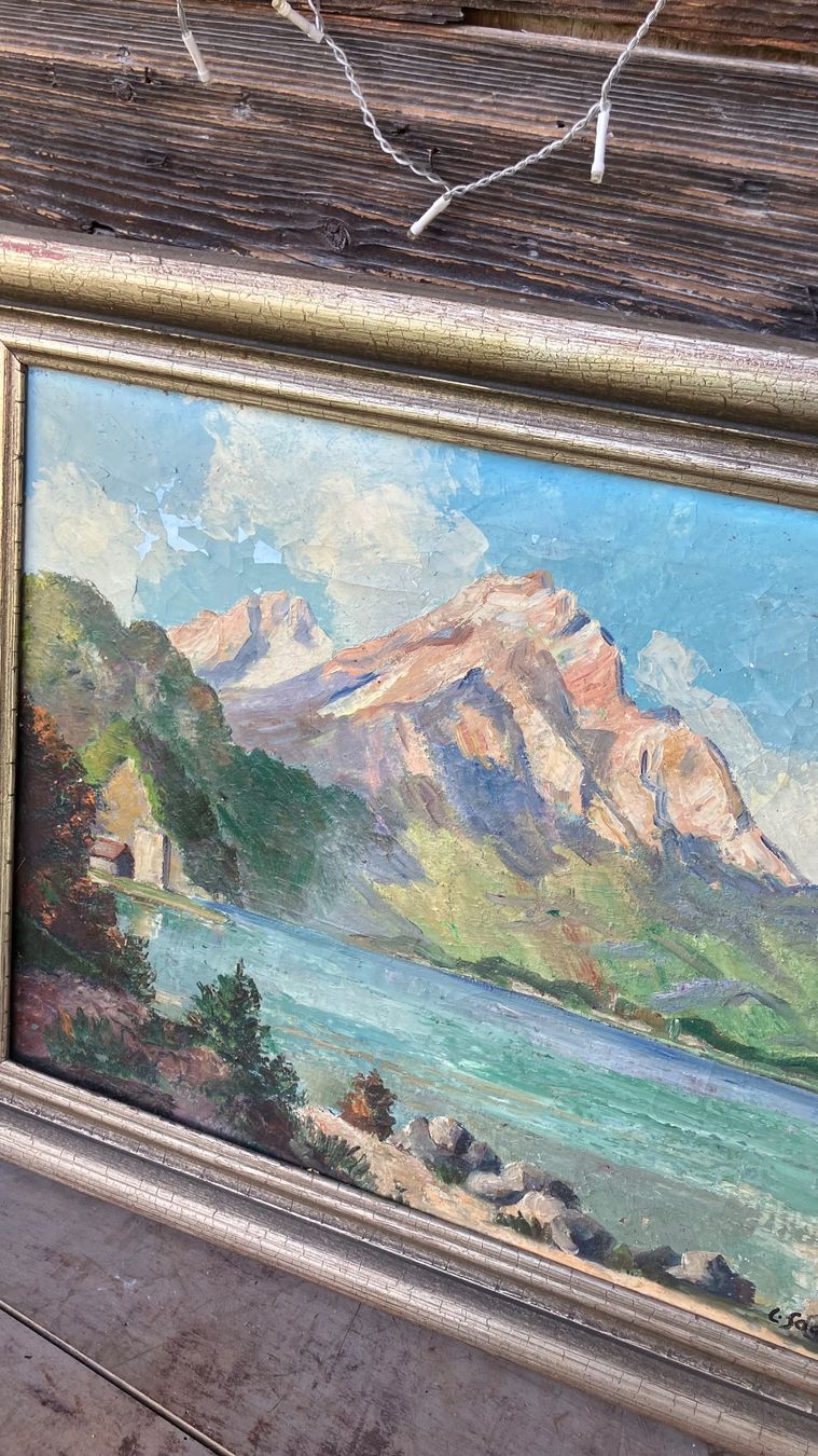 Dipinti: Tableau Charles Sodeur  paysage Gemälde – Usato da St-Cierges venduto da LeRegain 5