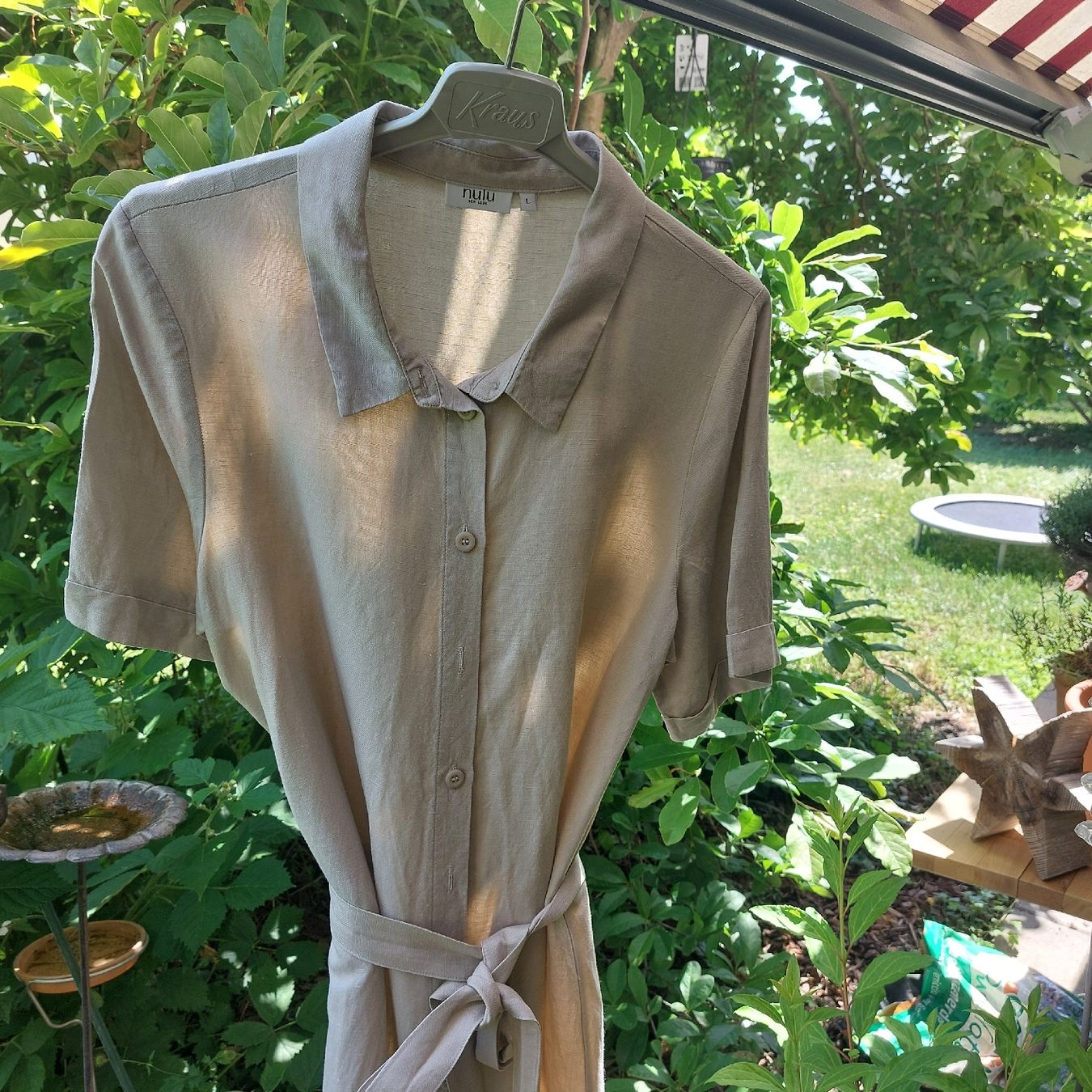 Vestiti: Hemdblusenkleid Leinen, Gr L – Nuovo (secondo la descrizione) da Zürich venduto da akl_n6fp 1