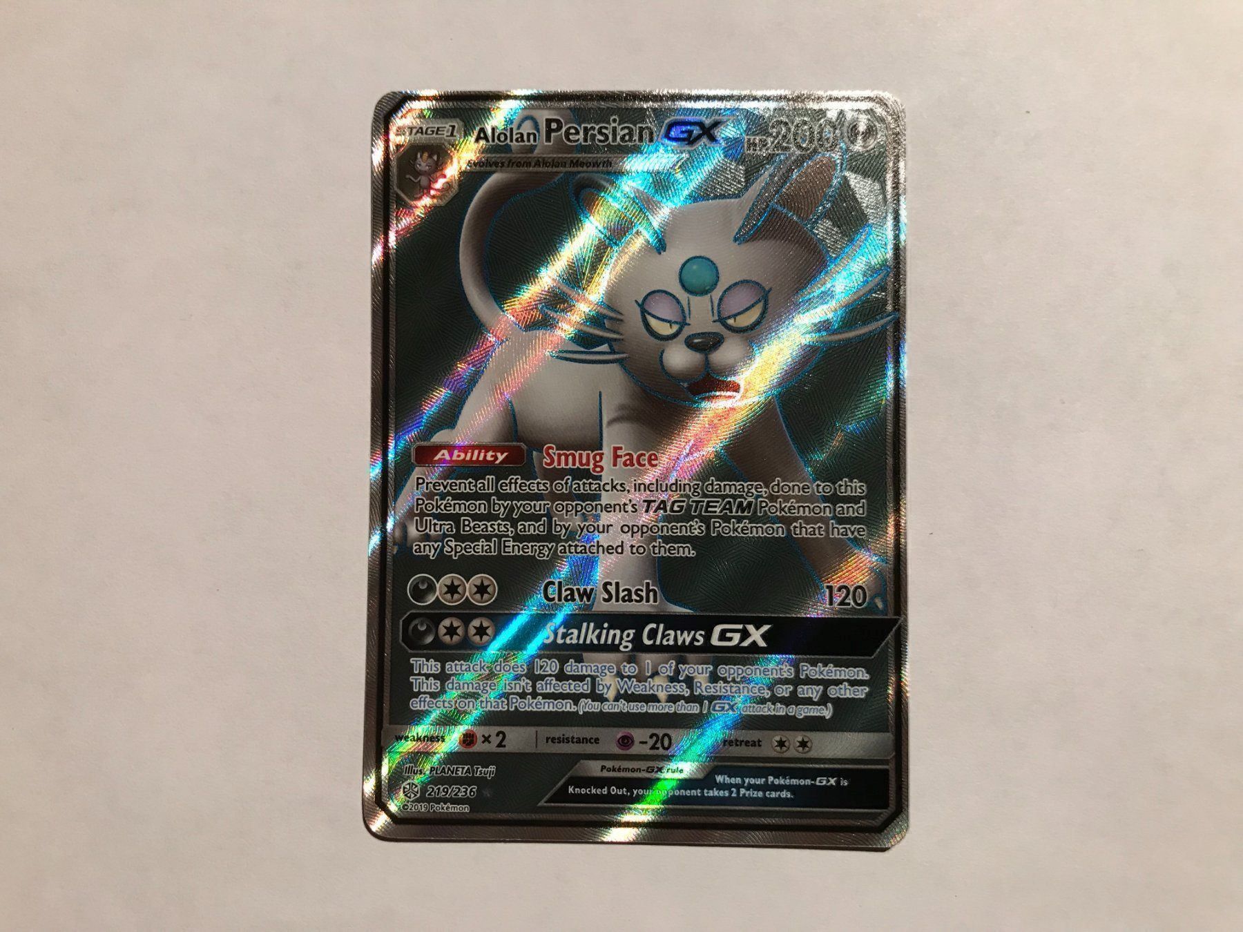Pokémon Carte collezionabili: Alolan - Persian GX FullArt – Nuovo (secondo la descrizione) da Hagendorn venduto da Pokecollectorch 1