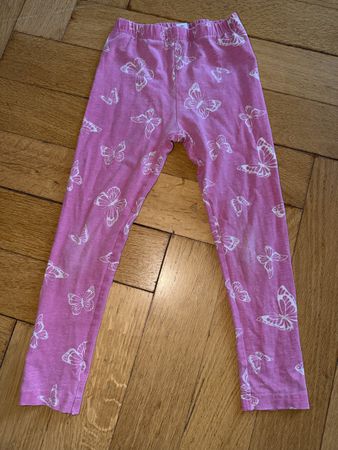 Leggings Dopodopo Mädchen rosa Schmetterling Grösse 110