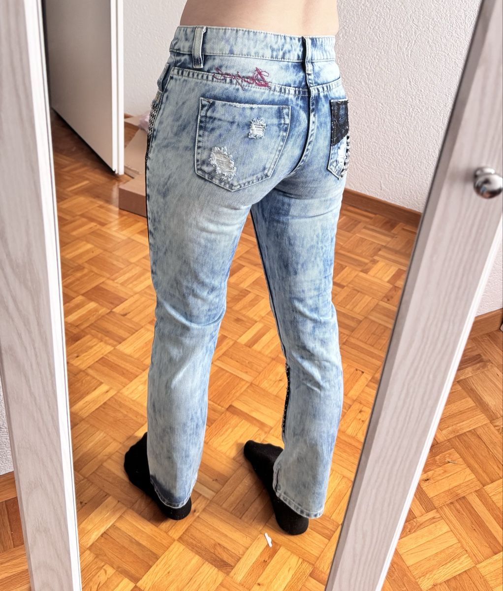 Desigual Jeans: Desigual Jeans Gr 24 Patchwork Hippie Style – Neu (gemäss Beschreibung) aus Landquart von Happyhippo42 1