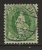 1889 25 Rp. Stehende Helvetia, 67A, gestempelt St. Gallen
