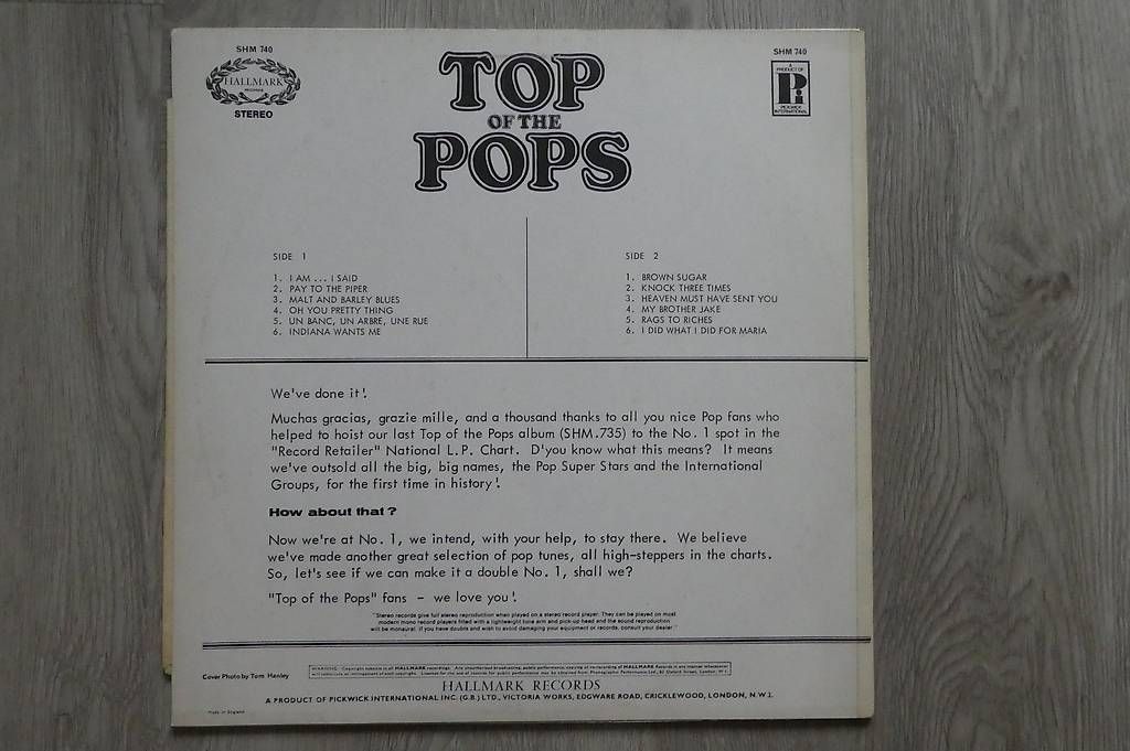 Dischi in vinile: Top of the Pops Lp – Usato da Andelfingen venduto da Annegret06 1