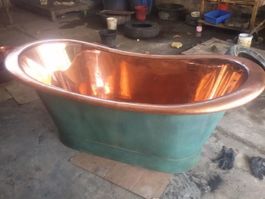 Badewanne Freistehende Kupfer Wanne Spa Becken Kupferwanne