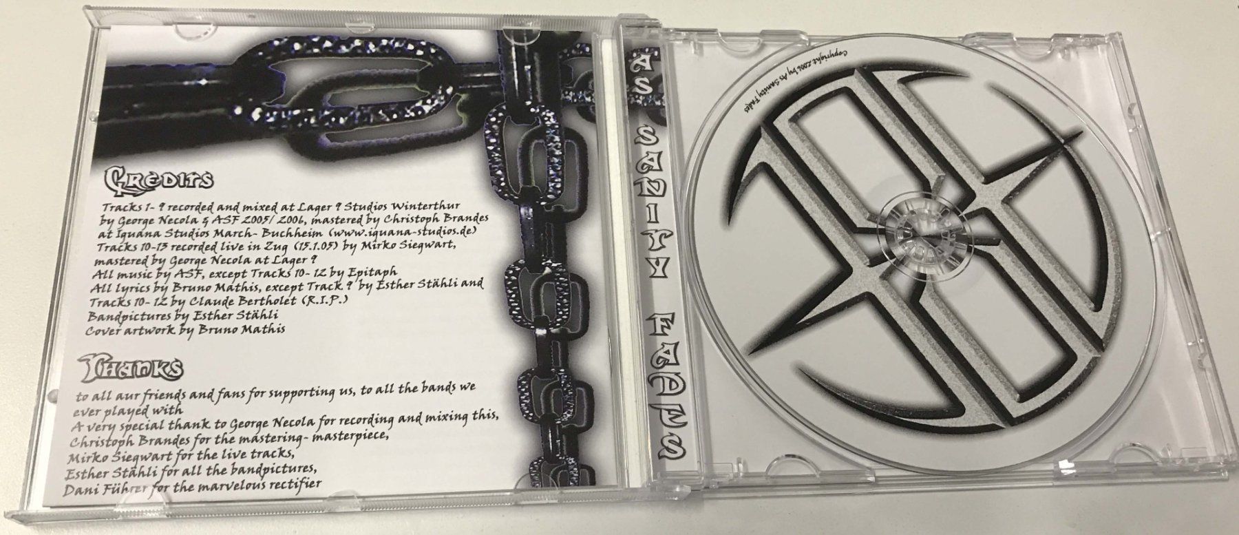 CD: CD- As Sanity Fades- Mentally Disturbed – Nuovo e nell'imballaggio originale da Guntershausen venduto da Gloominati 2