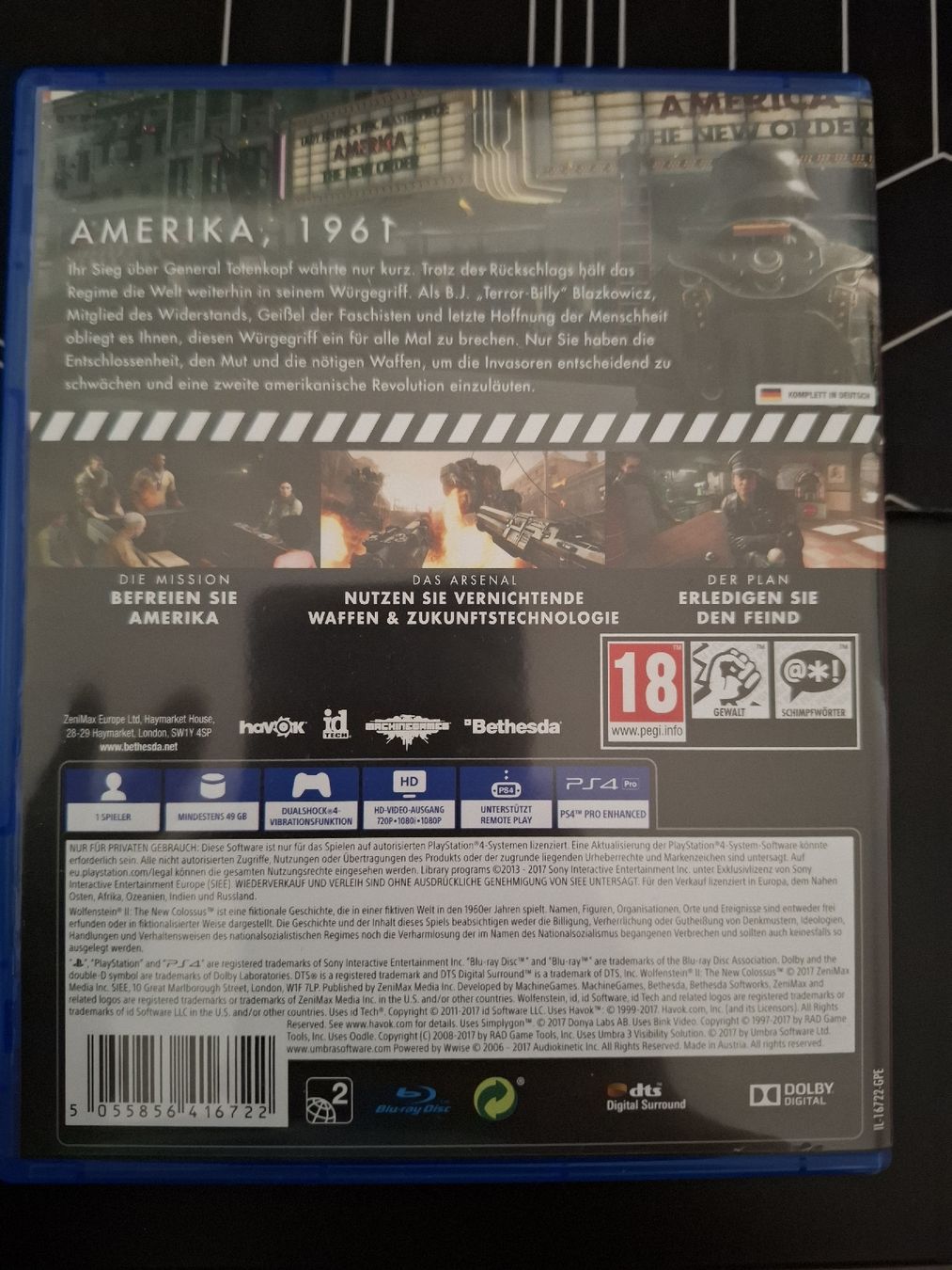 Spiele: Wolfenstein II: The New Colossus PS4 – Gebraucht aus Rheinfelden von Thehilti 1