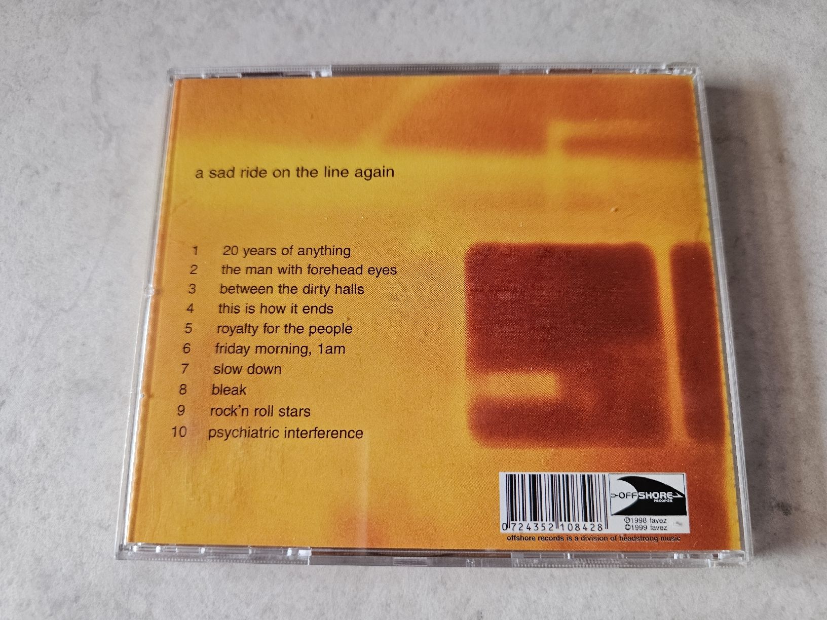 CDs: Favez  -  A Sad Ride On The Line Again – Gebraucht aus Schneisingen von backstore24 1