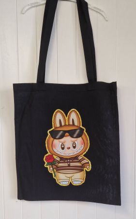 TOTE BAG Labubu en toile coton  Unique NEUF