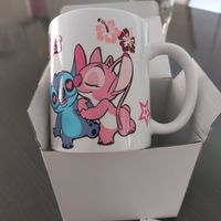 Neue Tasse mit Stitch und Angel Design