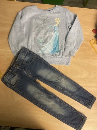 Frozen Elsa Sweatshirt + Jeans, Gr. 104