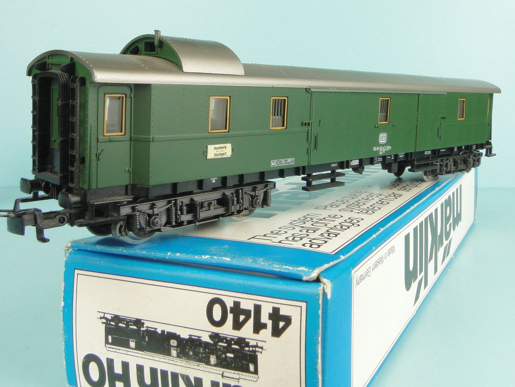 Märklin Modellini di ferrovie: Märklin 4140 DB Gepäckwagen – Usato da Bülach venduto da cann11