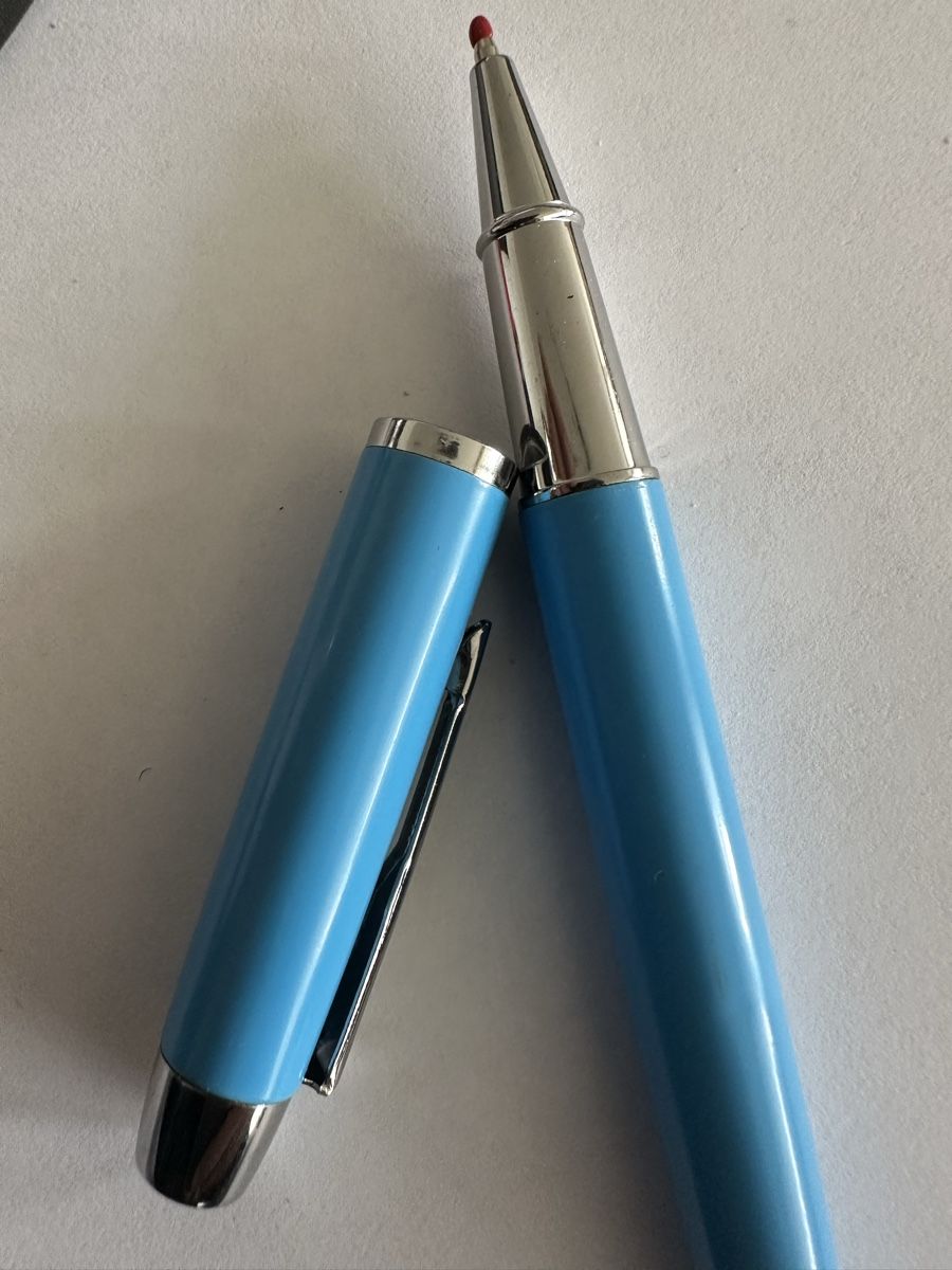 Penna & Evidenziatori: Kugelschreiber, (Gelstift) hellblau – Nuovo e nell'imballaggio originale da Kloten venduto da digi-Galaxy 4