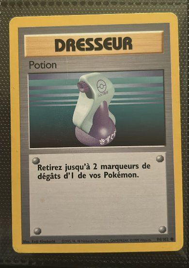 Pokémon Carte collezionabili: Pokémon Set de Base Potion Français Excellent – Usato da Sullens venduto da jov_m2wm