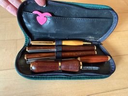 Handgefertigte Holz Schreibgeräte -Set Fülli, Kugelschreiber