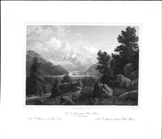 St. Moritz gegen Silvaplana von Huber