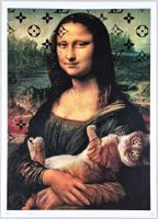 Death NYC Ltd Ed Pop Art Druck " Mona Lisa with a Cat