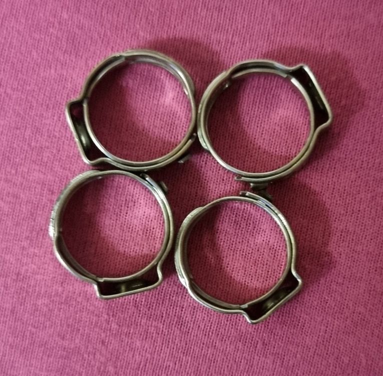 STAWINM Edelstahl Schlauchklemmen-Set | 5 M Band & 12 Verschlüsse | Verstellbar Für Schläuche & Rohre
