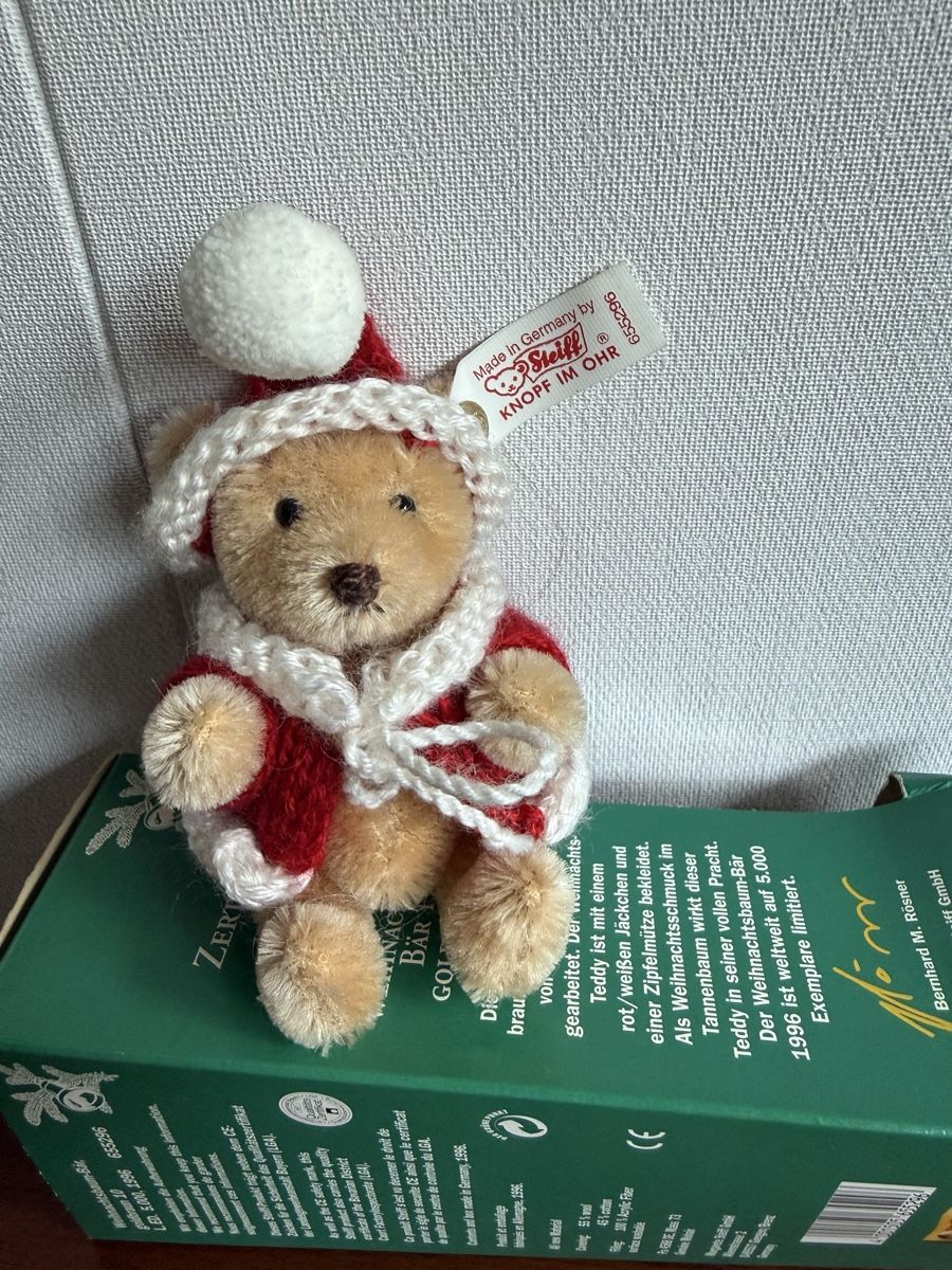 Steiff Jouets: Bär von Steiff 1996 Weihnachtsbaum Bär – Neuf avec emballage d'origine à Mumpf par A_B_E 7