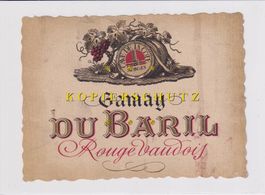 Etikette für Wein - Gamay "Du Baril" /bd