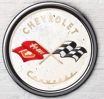 Corvette Chevrolet Blechschild Vintage Repro Gross