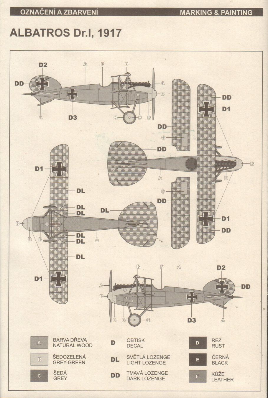 Kit di modellismo & Modellini statici: 1/72 Albatros Dr.I Elf Model 004 – Nuovo e nell'imballaggio originale da Sion venduto da mika-0926 1