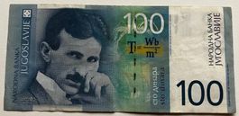 Serbien 100 Dinara 2000