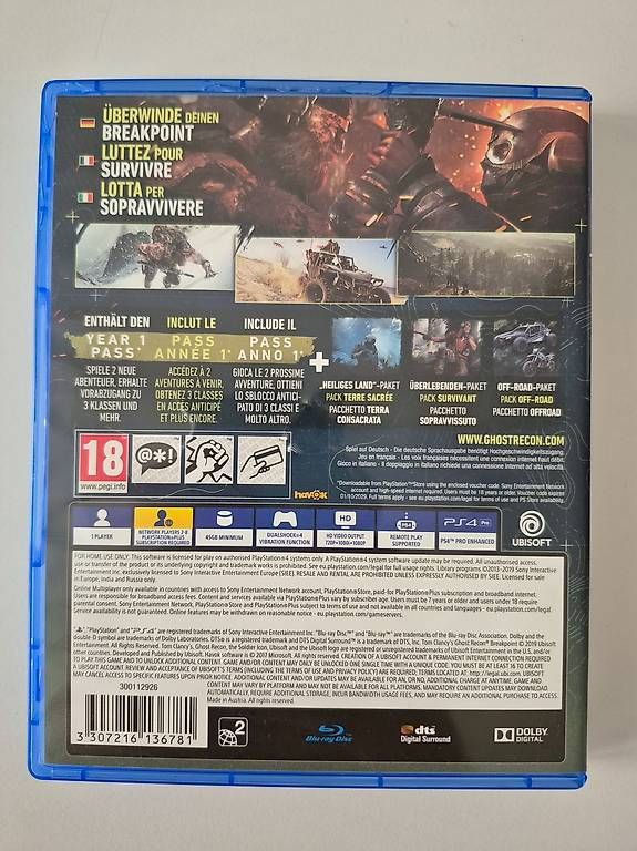 Jeux: GHOST RECON BREAKPOINT PS4 ultimate edition – D'occasion à Horw par Mschaefer 1
