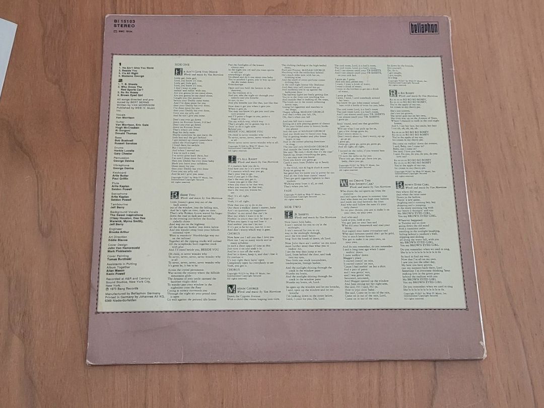 Vinyles: LP  Van Morrison – D'occasion à Martigny par MZ-67 1