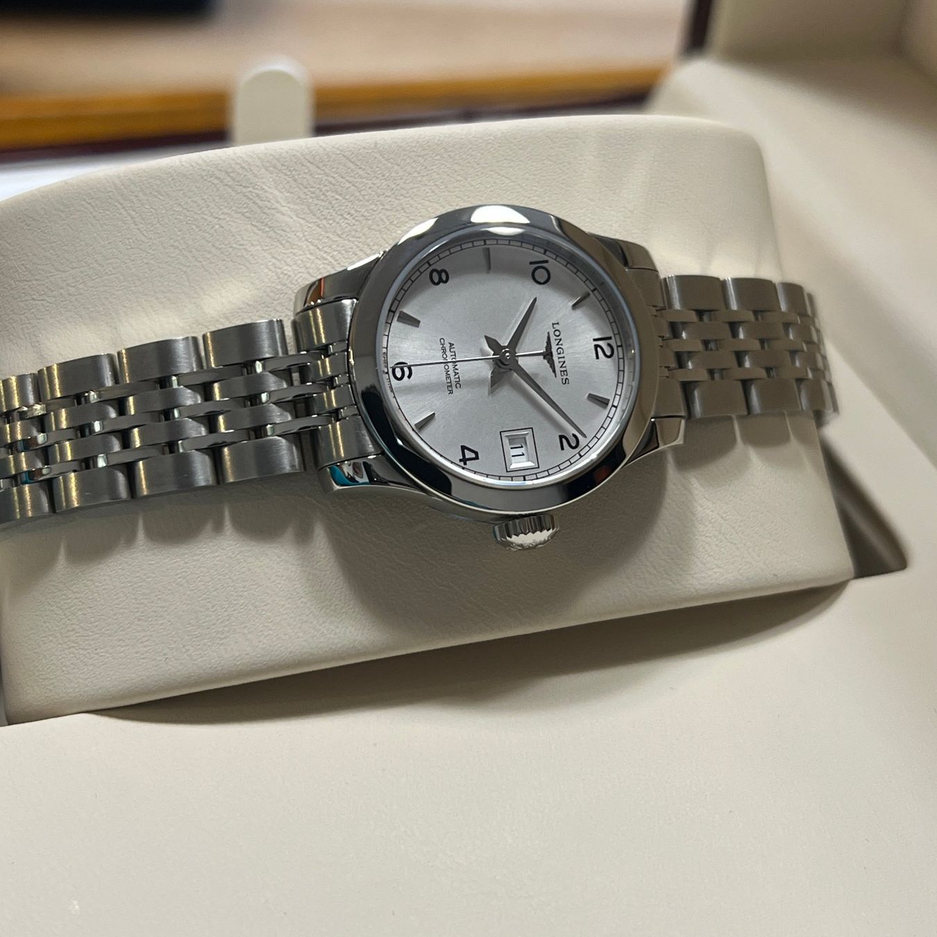 Longines Uhren: Longines Record Lady Automatic Full Set L2.320.4.76.6 – Gebraucht aus Carouge GE von Watchaser 6