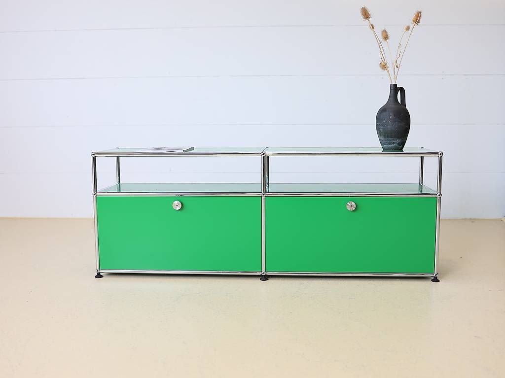 Cassettiere: USM Haller Lowboard in grün – Usato da Meinisberg venduto da atelier_TILIJA