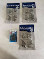 Sicherheitsnadeln in verschiedenen Grössen