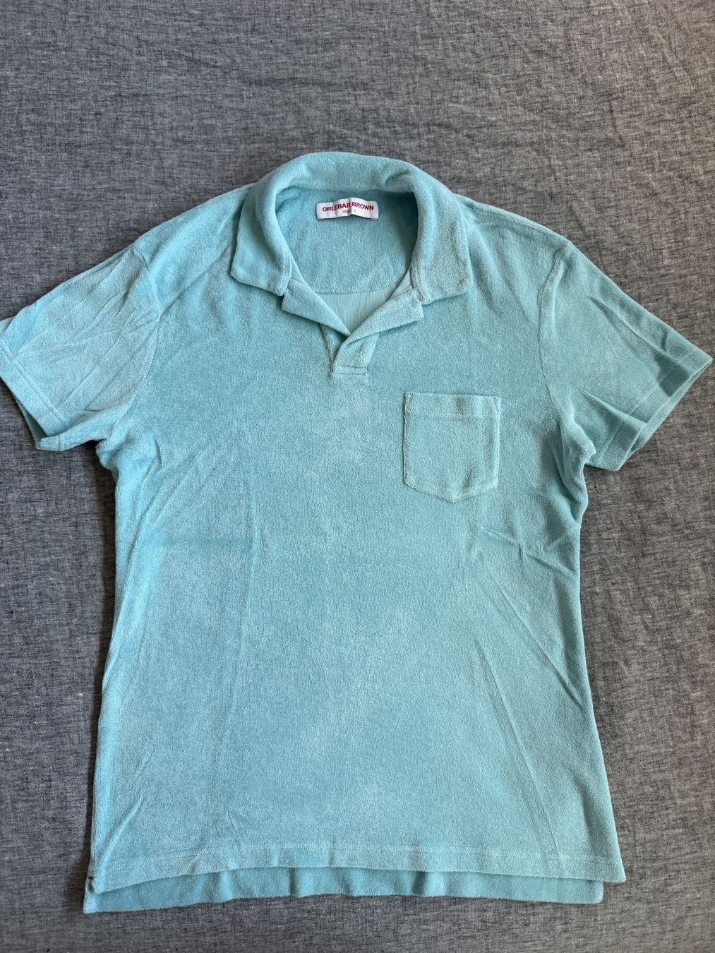 Magliette Polo: Orlebar Brown Terry Polo Turquoise L – Usato da Gockhausen venduto da jdu_hzd2