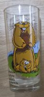 Verre à boire motif marmotte, verre transparent