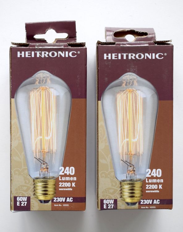Vintage LED Glühbirne Edison Style – 4W, B22 Fassung, Bernsteinfarbener Glühfaden – Für Bar, Café, Retro-Deko