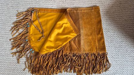 Toller Wickel-Leder Rock