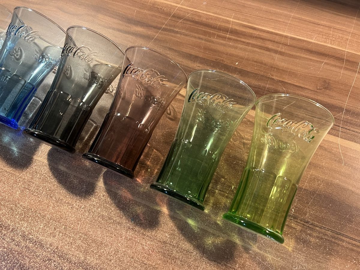 Coca-Cola Bicchieri: 6 Coca Cola McDonalds Gläser – Usato da Wabern venduto da PRSPCT 2