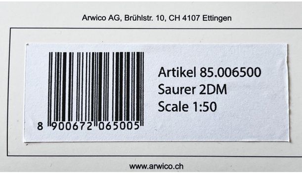 Saurer Modellini d'auto: Saurer 2DM Schweizer Armee 1:50 / OVP – Nuovo e nell'imballaggio originale da Fulenbach venduto da fred039 6