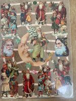 Oblaten Nikolaus Nostalgie Glanzbilder Mann im Mond