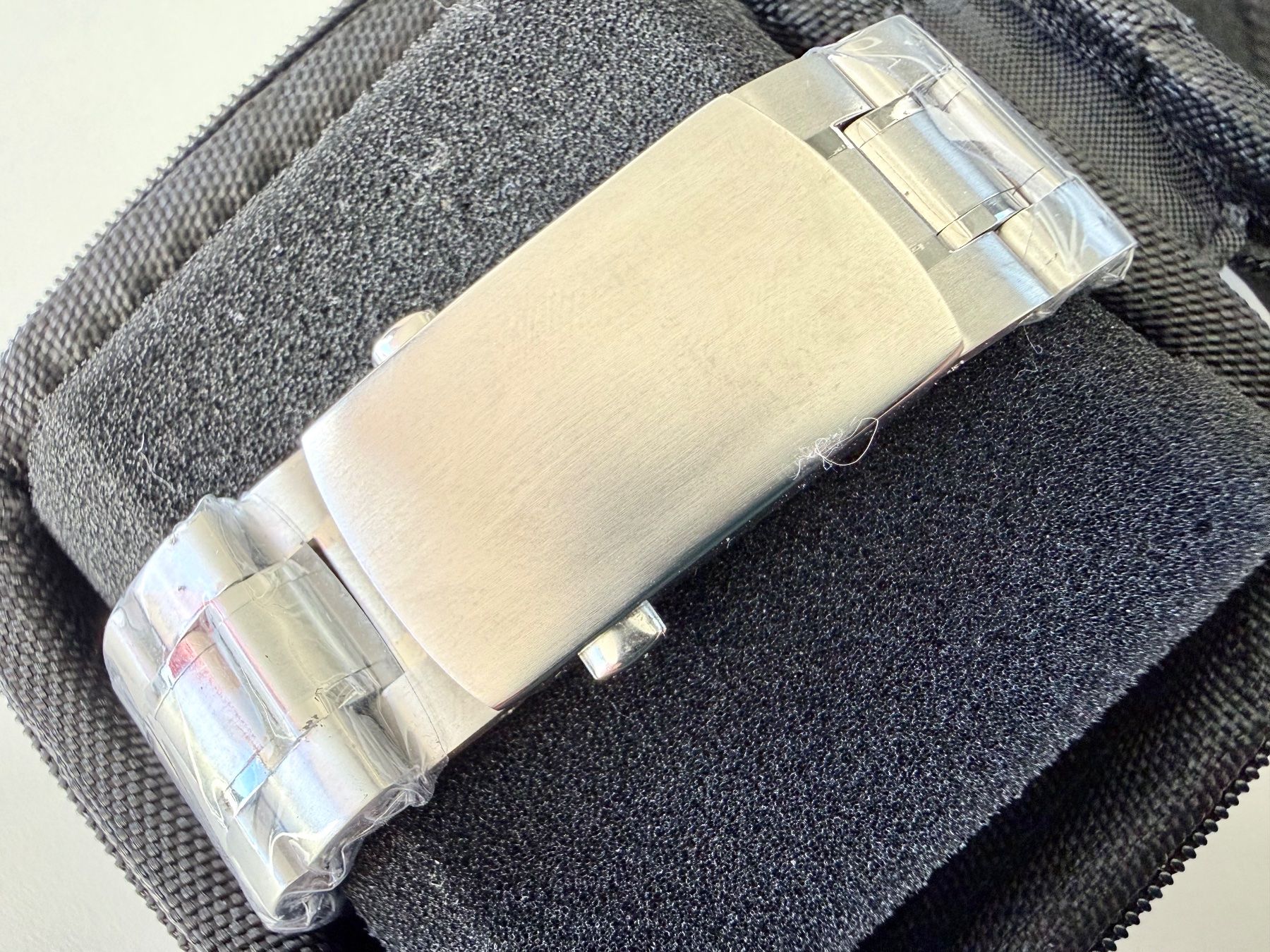 Swatch Orologi: Unique customised Moonswatch, Stainless steel, Blue bezel, – Nuovo (secondo la descrizione) da Le Mont-sur-Lausanne venduto da LycaGallery 4