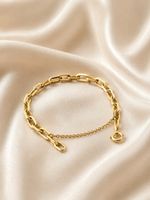 Massives Armband 750 Gold (18 Karat) – 7 g – Ankerkette