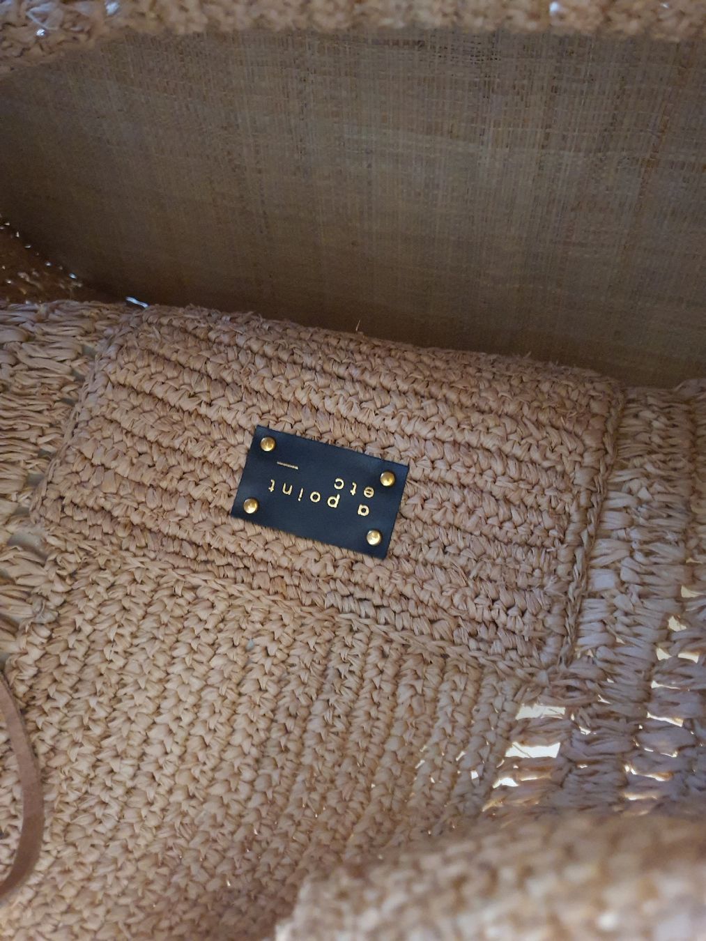 Borse: A Point Etc Woven Straw Tote Bag – Usato da Genève venduto da gvokiii 1
