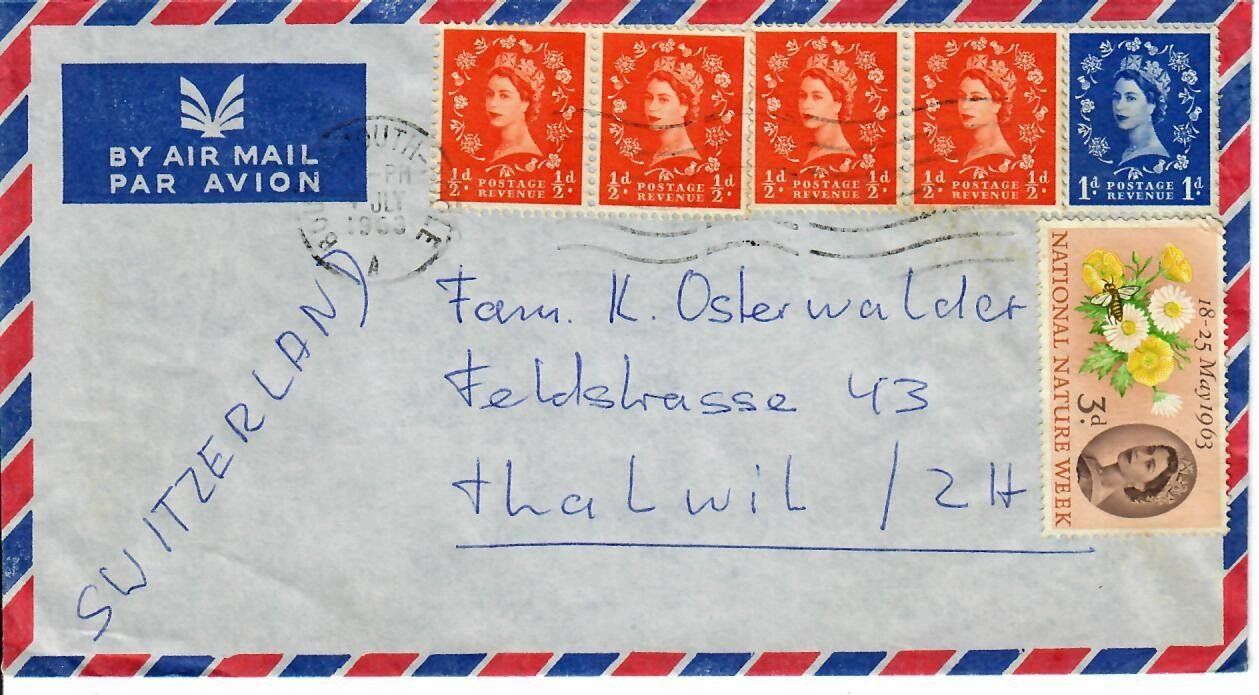 Tutti i francobolli: Brief aus England – Usato da Hochdorf venduto da Ziegel-16