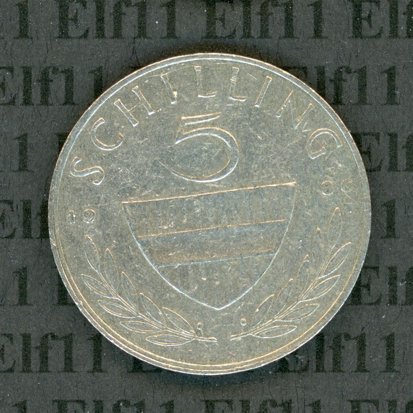 Tutti le monete: ATS___5.00 1986 -vz 5 Schilling – Usato da Widnau venduto da Elf11