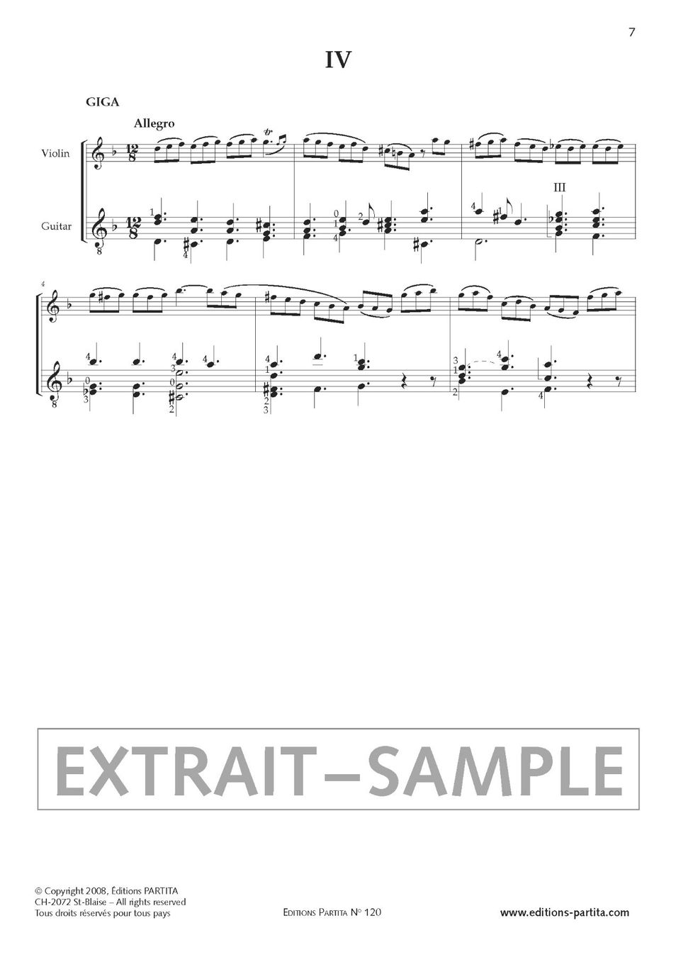 Libri: A. VIVALDI – Sonata III en rém – Nuovo e nell'imballaggio originale da St-Blaise venduto da partita-ch 3