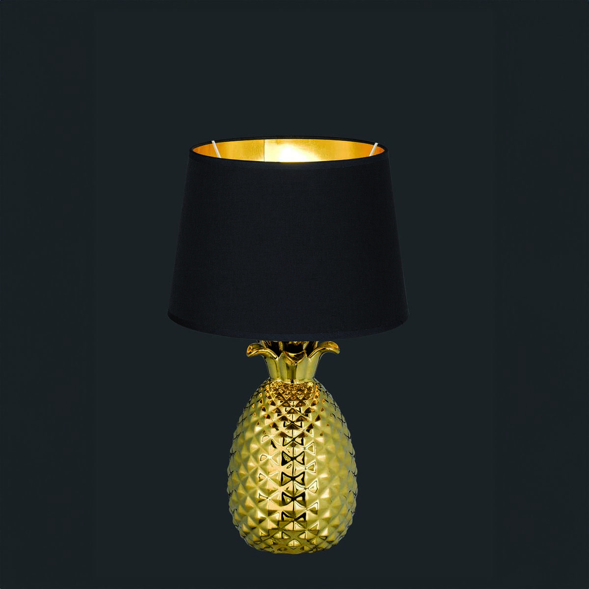 Lampade: Tischleuchte, Stoff, Keramik, 43 cm Höhe – Nuovo (secondo la descrizione) da Kreuzlingen venduto da Smart-Light 2